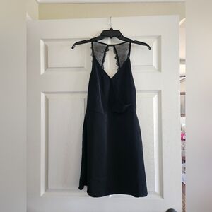 Abercrombie & Fitch Black Mini Dress with Lace